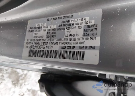 2021 Mazda Cx-5 Touring из США, поврежденный, VIN JM3KFBCM1M0467782